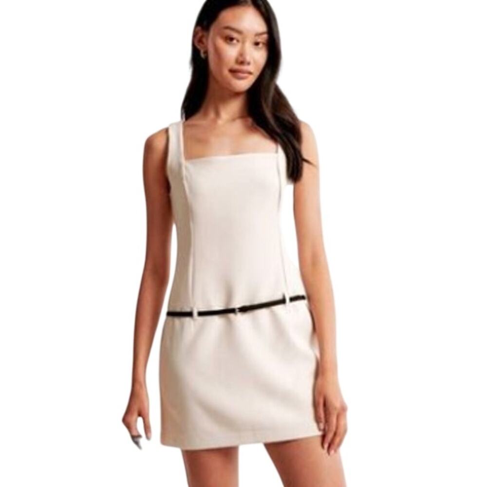 Abercrombie Neutral Belted Mini Dress Small